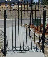 Black Powder Coated Walk Gate